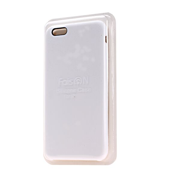 Чехол силиконовый FaisON для APPLE iPhone 6/6S (4.7), №05, Silicon Case, тонкий, непрозрачный, матовый, цвет: белый-1