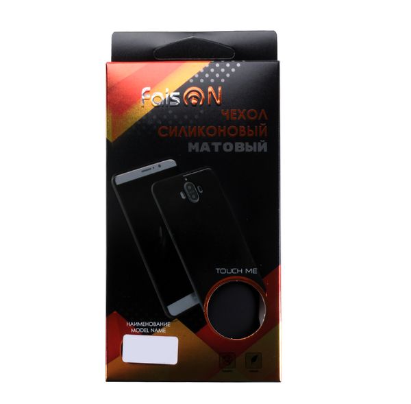 Чехол силиконовый FaisON для SAMSUNG Galaxy A40, Matte, тонкий, непрозрачный, матовый, цвет: чёрный-2