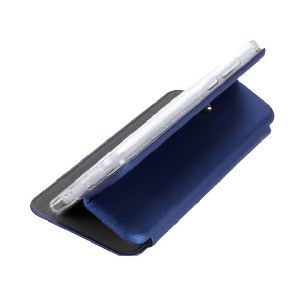 Чехол-книжка FaisON для SAMSUNG Galaxy A20, PREMIUM, экокожа, с силиконовым креплением, на магните, цвет: синий-3