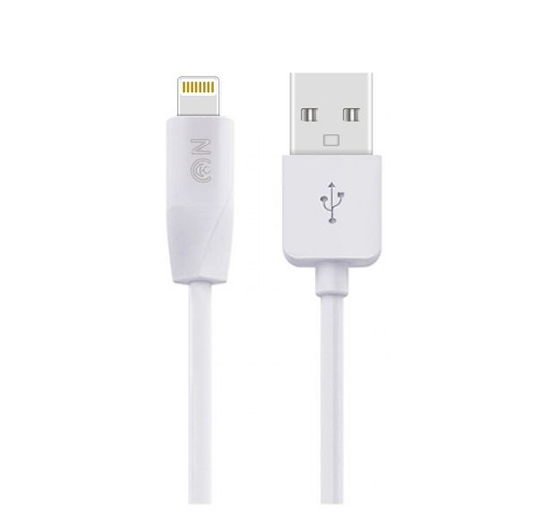 Блок питания сетевой 2 USB FaisON, HC12, 2400mA, пластик, кабель Apple 8 pin, цвет: белый-2