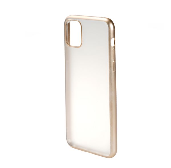Чехол силиконовый FaisON для APPLE iPhone X/XS, Stylish, тонкий, прозрачный, глянцевый, цвет: золотой-1