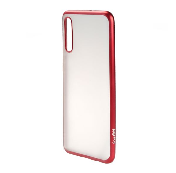 Чехол силиконовый FaisON для SAMSUNG Galaxy A50/A30S/A50S, Stylish, тонкий, прозрачный, глянцевый, цвет: красный-1