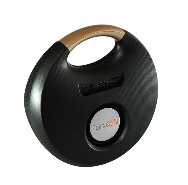 Колонка портативная FaisON, M1 Mini, Moon, пластик, Bluetooth, USB, FM, USB,TF, цвет: чёрный-2