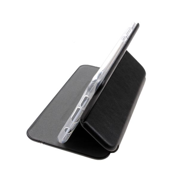 Чехол-книжка FaisON для SAMSUNG Galaxy A71, PREMIUM Line, экокожа, с силиконовым креплением, на магните, цвет: чёрный-3