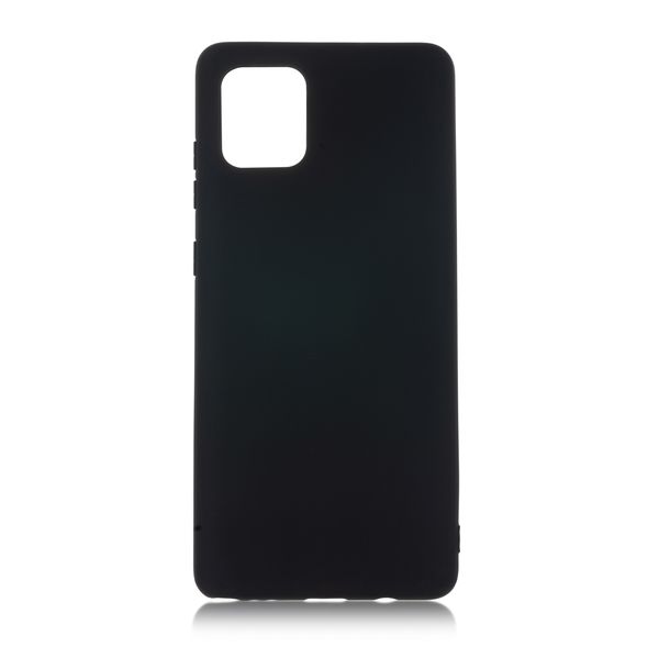 Чехол силиконовый FaisON для SAMSUNG Galaxy S20 Plus, Matte, тонкий, непрозрачный, матовый, цвет: чёрный-1