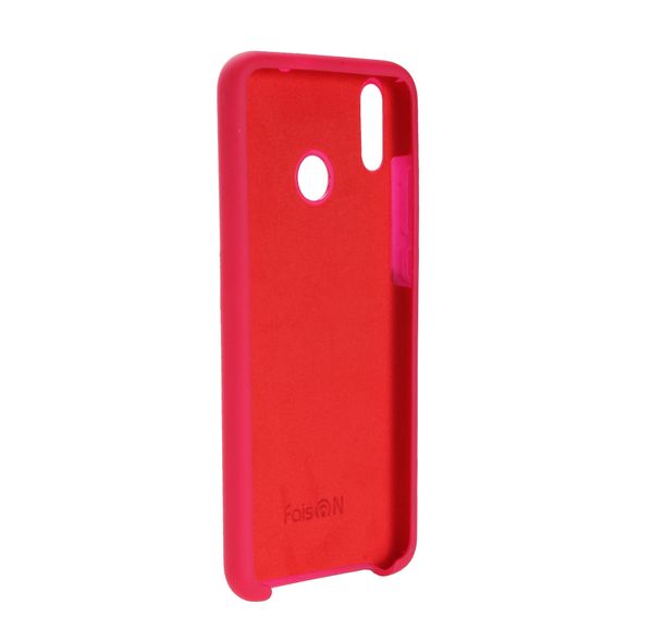 Чехол силиконовый FaisON для HUAWEI Honor 8X, №42, Silicon Case, тонкий, непрозрачный, матовый, цвет: бордовый-2