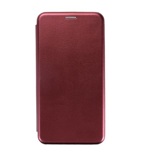 Чехол-книжка FaisON для SAMSUNG Galaxy A71, PREMIUM, экокожа, с силиконовым креплением, на магните, цвет: бордовый-1
