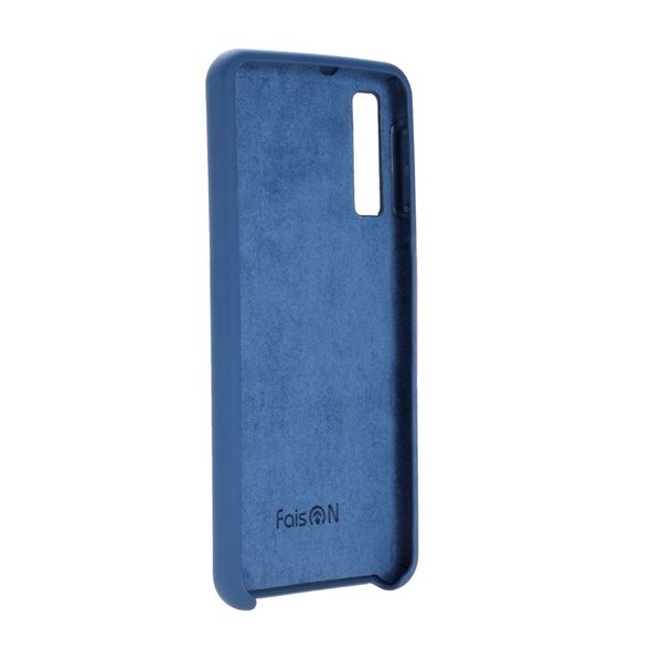 Чехол силиконовый FaisON для SAMSUNG Galaxy Note 10 Plus/Note10 Pro, №20, Silicon Case, тонкий, непрозрачный, матовый, цвет: синий-2