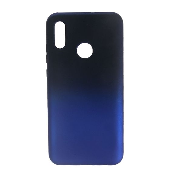 Чехол силиконовый FaisON для HUAWEI Y9 (2019), Gradient, тонкий, непрозрачный, матовый, цвет: синий-1