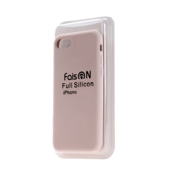 Чехол силиконовый FaisON для APPLE iPhone 6/6S Plus (5.5), №01, Silicon Case Full, тонкий, непрозрачный, матовый, цвет: бежевый-1