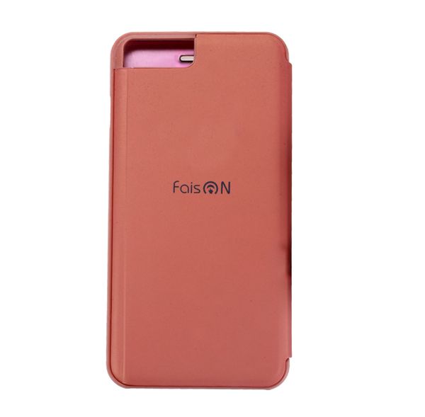 Чехол-книжка FaisON для HUAWEI Honor 7C Pro, MIRROR, пластик, цвет: розовый-3