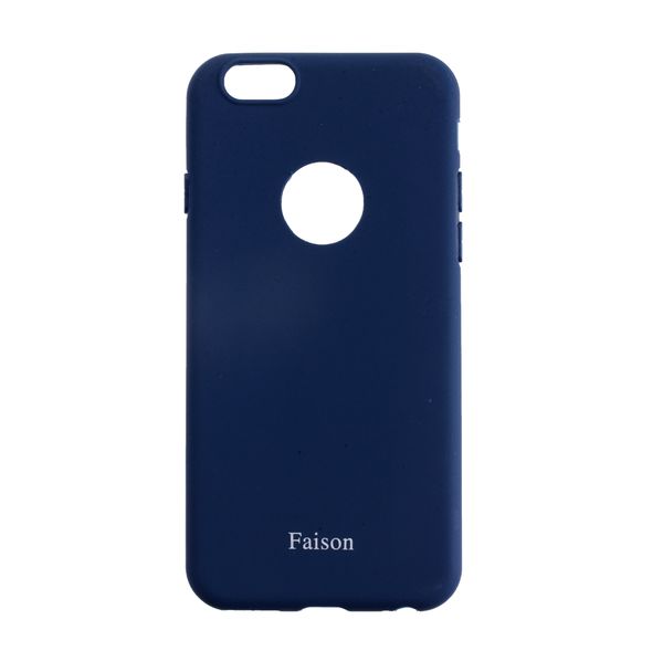Чехол силиконовый FaisON для APPLE iPhone 5/5S/SE, Matte, тонкий, непрозрачный, матовый, цвет: синий-1