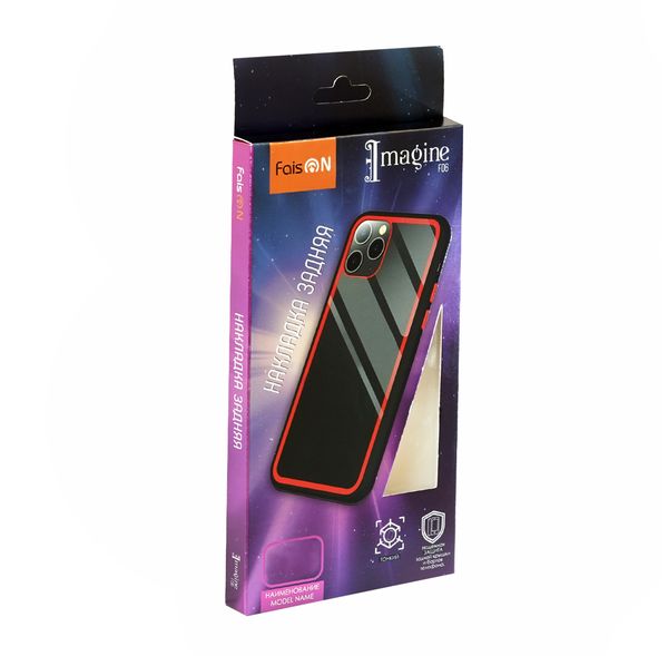 Накладка задняя FaisON для APPLE iPhone XI Pro Max, F06, imagine, пластик, глянцевый, силиконовые края, цвет: зелёный-2