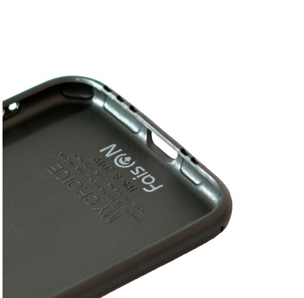 Чехол силиконовый FaisON для XIAOMI Redmi Note 8, ON-01, Vogue, тонкий, непрозрачный, под кожу, цвет: чёрный, в техпаке*-2
