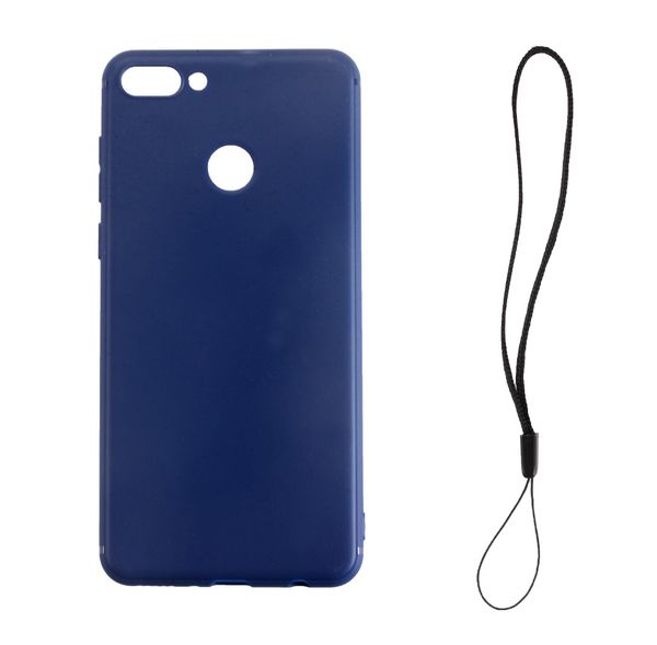 Чехол силиконовый FaisON для HUAWEI Honor 7A/Y5 Prime (2018), Soft Matte, тонкий, непрозрачный, матовый, цвет: синий-1