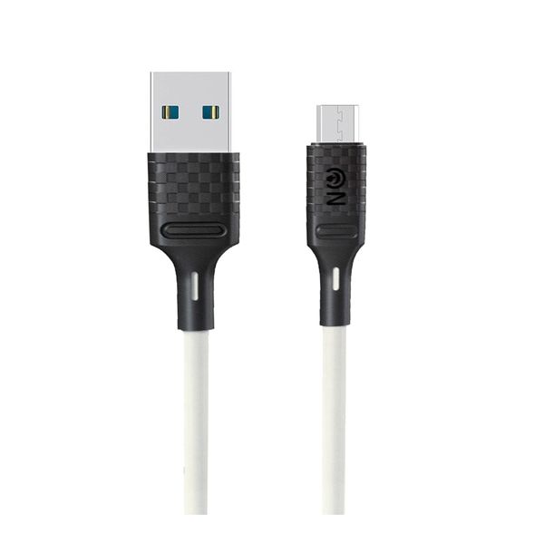 Кабель USB - микро USB FaisON HX29 Superior, 1.0м, круглый, 2.4A, силикон, цвет: белый-1