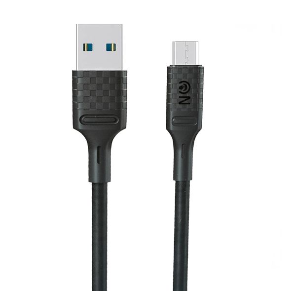 Кабель USB - микро USB FaisON HX29 Superior, 1.0м, круглый, 2.4A, силикон, цвет: чёрный-1