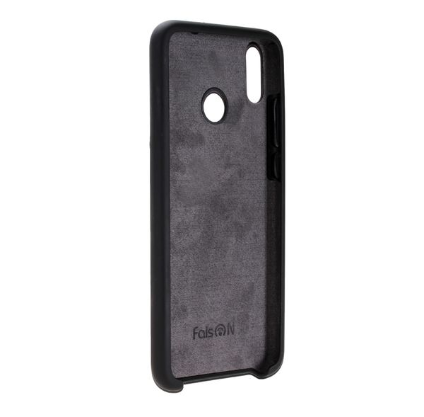 Чехол силиконовый FaisON для HUAWEI P Smart Z, №18, Silicon Case, тонкий, непрозрачный, матовый, цвет: чёрный-2