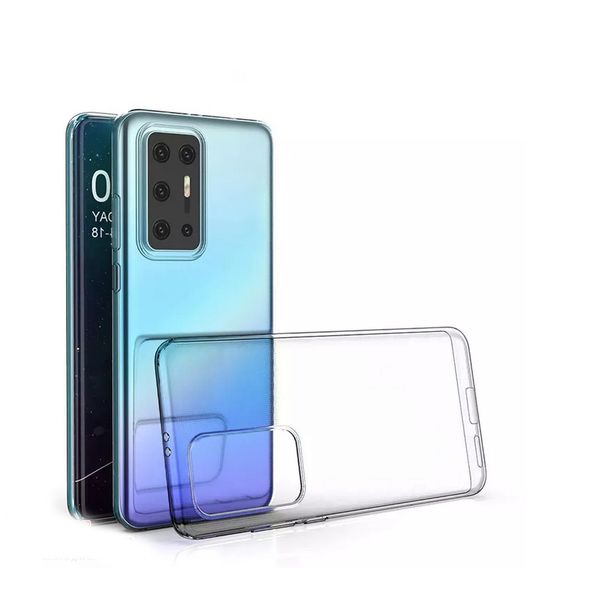 Чехол силиконовый FaisON для HUAWEI P40 Pro, Light, тонкий, глянцевый, цвет: чёрный-1