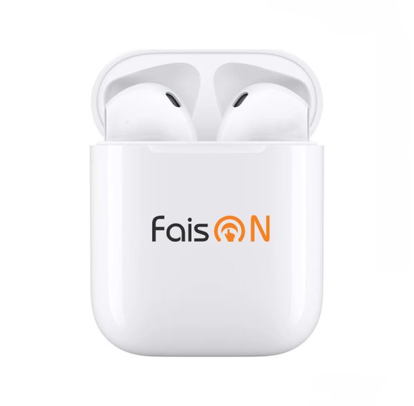 Наушники внутриканальные FaisON i11 Plus, bluetooth 5.0, сенсорное управление, анимация, GPS, индикатор, цвет: белый-1