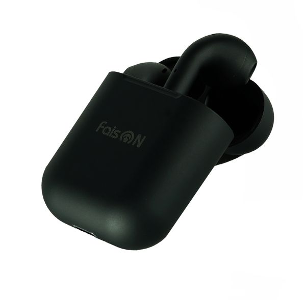 Наушники внутриканальные FaisON I12 Plus, bluetooth 5.0, сенсорное управление, анимация, GPS, индикатор, матовый, цвет: чёрный-2
