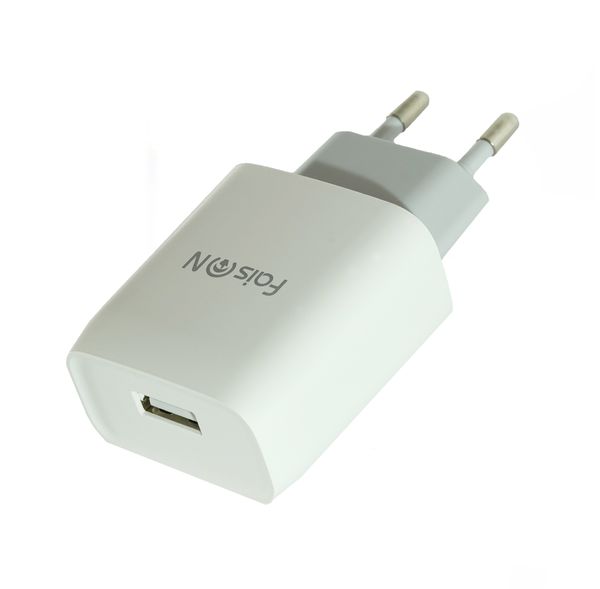 Блок питания сетевой 1 USB FaisON, C72A, Glorious, 2100mA, пластик, кабель Type-C, цвет: белый-1