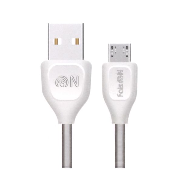 Блок питания сетевой 2 USB FaisON, HUT-70, Energy ball, 2100mA, пластик, кабель микро USB, цвет: белый-2
