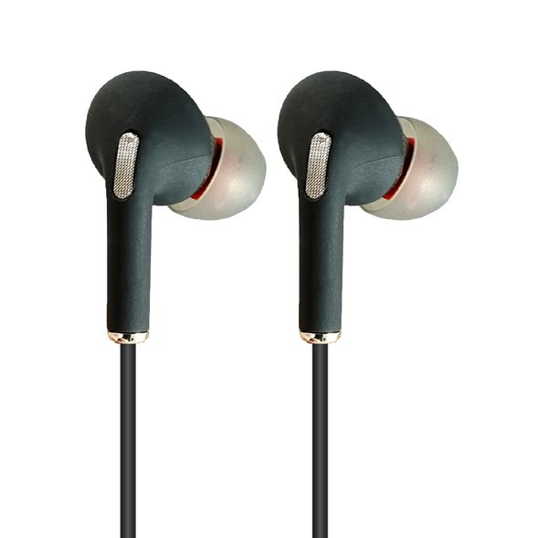 Наушники внутриканальные FaisON T107, Elegant, микрофон, кнопка ответа, матовый, кабель 1.2м, цвет: чёрный-1