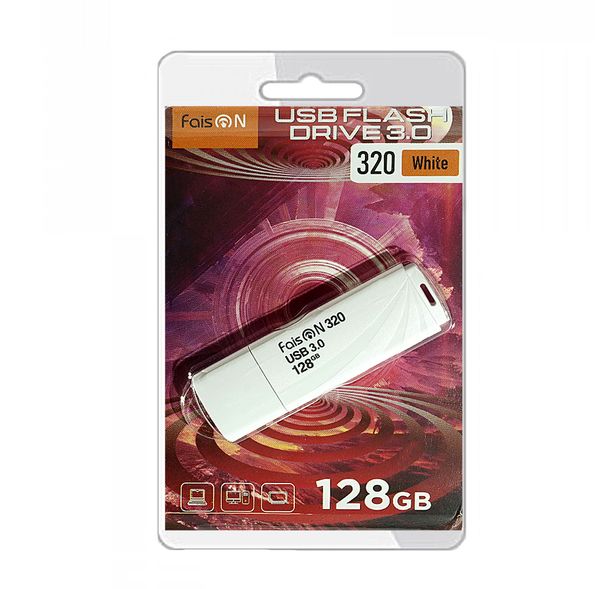 Флеш-накопитель 128Gb FaisON 320, USB 3.0, пластик, белый-1