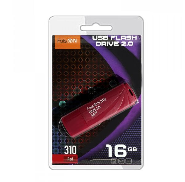 Флеш-накопитель 16Gb FaisON 310, USB 2.0, пластик, красный-1