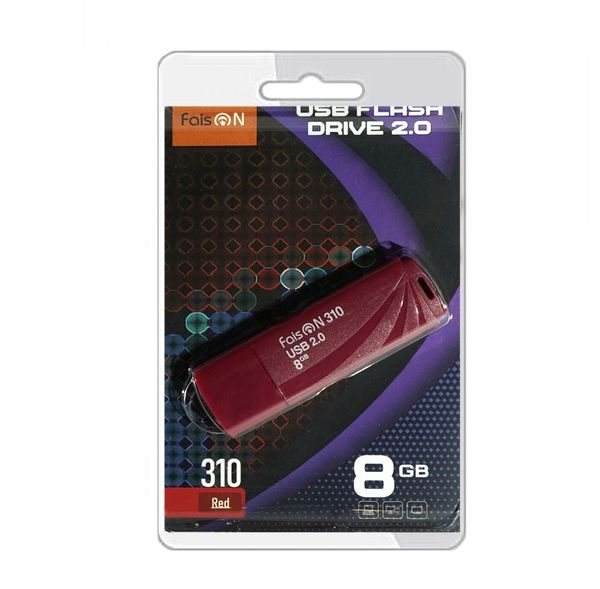 Флеш-накопитель 8Gb FaisON 310, USB 2.0, пластик, красный-1