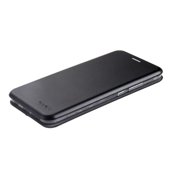 Чехол-книжка FaisON для HUAWEI Honor 10 Lite, PREMIUM, экокожа, с силиконовым креплением, на магните, цвет: чёрный-2