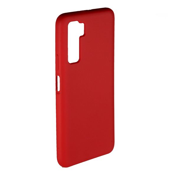 Чехол силиконовый FaisON для HUAWEI Nova 7 SE/ P40 Lite 5G, №14, Silicon Case, тонкий, непрозрачный, матовый, цвет: красный-1
