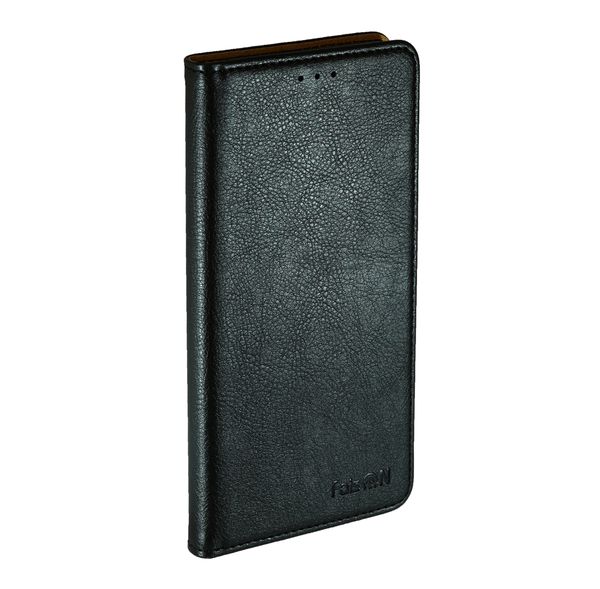 Чехол-книжка FaisON для HUAWEI Nova 7 Pro, Solid, CA-F7, экокожа, с силиконовым креплением, на магните, цвет: чёрный-1