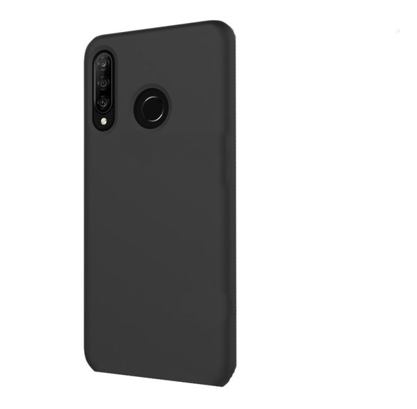 Чехол силиконовый FaisON для HUAWEI P30 Lite/Nova 4e, Soft Matte, тонкий, непрозрачный, матовый, цвет: чёрный-1
