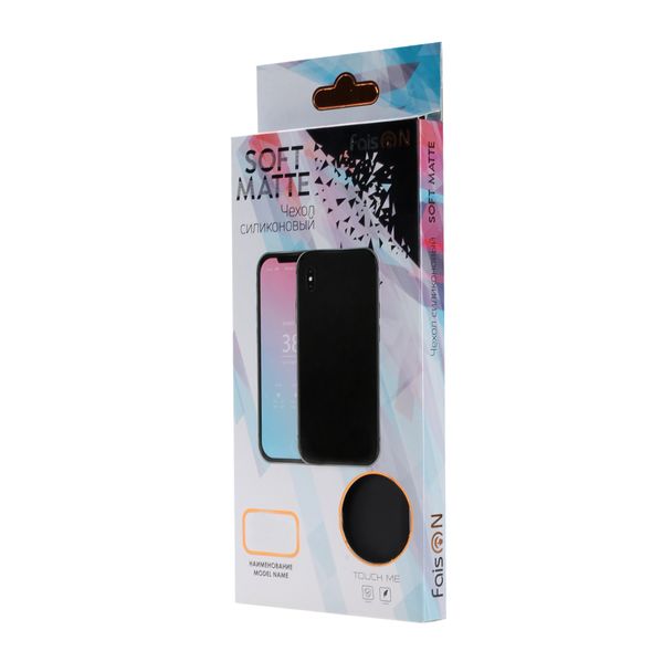 Чехол силиконовый FaisON для HUAWEI P30 Lite/Nova 4e, Soft Matte, тонкий, непрозрачный, матовый, цвет: чёрный-2