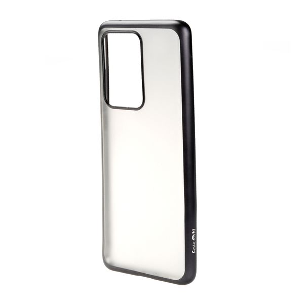 Чехол силиконовый FaisON для XIAOMI Redmi Note 10 Lite, Stylish, тонкий, прозрачный, глянцевый, цвет: чёрный-1
