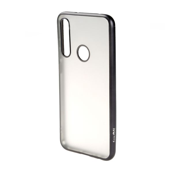 Чехол силиконовый FaisON для HUAWEI Y6 2019/ Y6S/ Honor 8A/ Y6 prime , Stylish, тонкий, прозрачный, глянцевый, цвет: чёрный-1