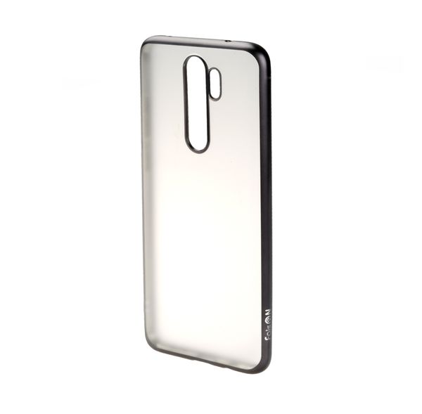 Чехол силиконовый FaisON для XIAOMI Redmi 9, Stylish, тонкий, прозрачный, глянцевый, цвет: чёрный-1