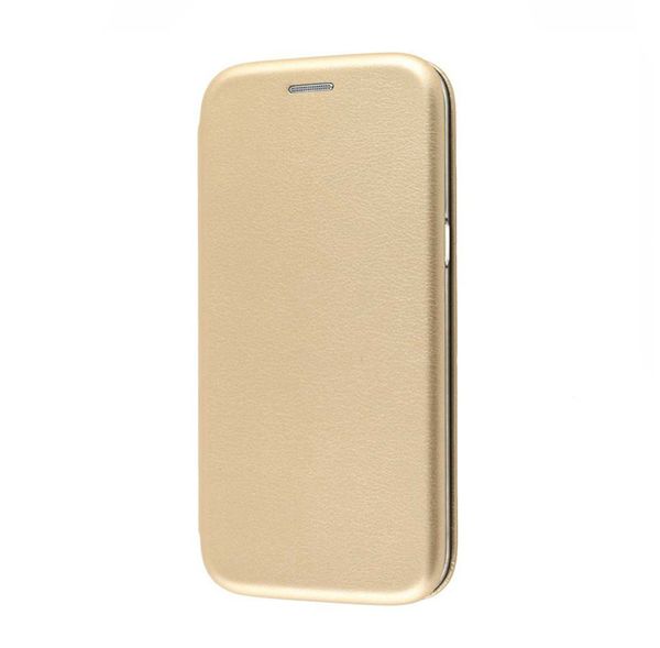 Чехол-книжка FaisON для SAMSUNG Galaxy M11, PREMIUM, CA-17, экокожа, с силиконовым креплением, на магните, цвет: золотой-1