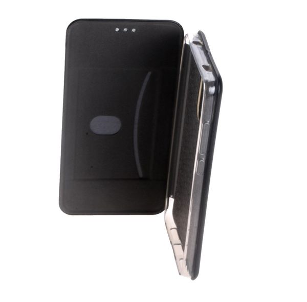 Чехол-книжка FaisON для XIAOMI Mi A3, PREMIUM, CA-17, экокожа, с силиконовым креплением, на магните, цвет: чёрный-3