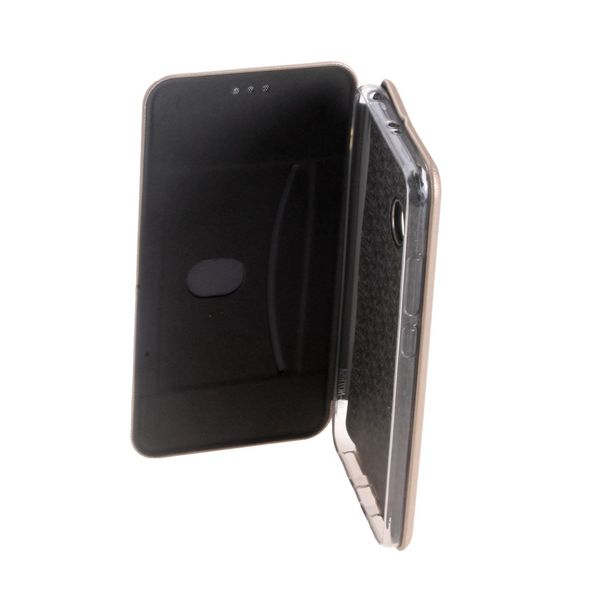Чехол-книжка FaisON для SAMSUNG Galaxy M11, PREMIUM, CA-17, экокожа, с силиконовым креплением, на магните, цвет: золотой-3
