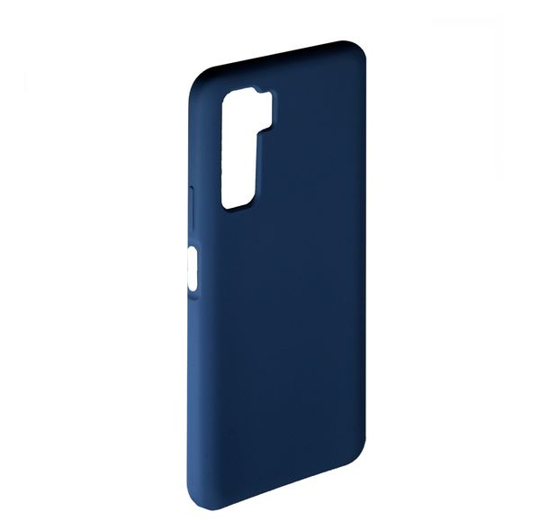 Чехол силиконовый FaisON для HUAWEI P40 Pro, №20, Silicon Case, тонкий, непрозрачный, матовый, цвет: тёмный, синий-1