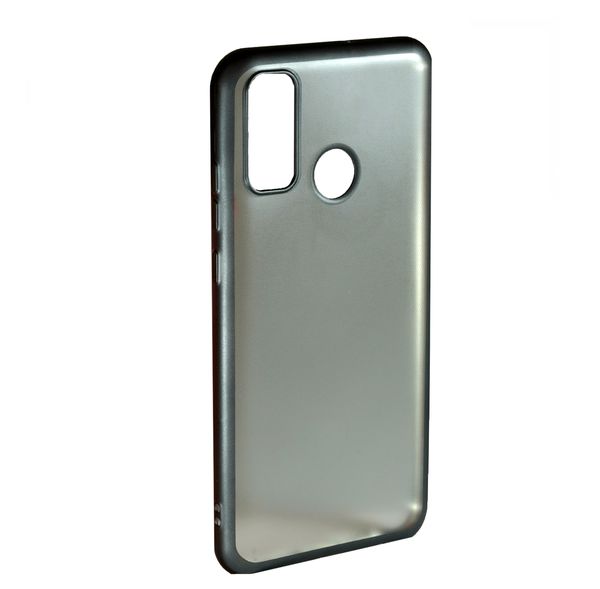 Чехол силиконовый FaisON для HUAWEI P Smart (2020), Stylish, тонкий, прозрачный, глянцевый, цвет: чёрный-1