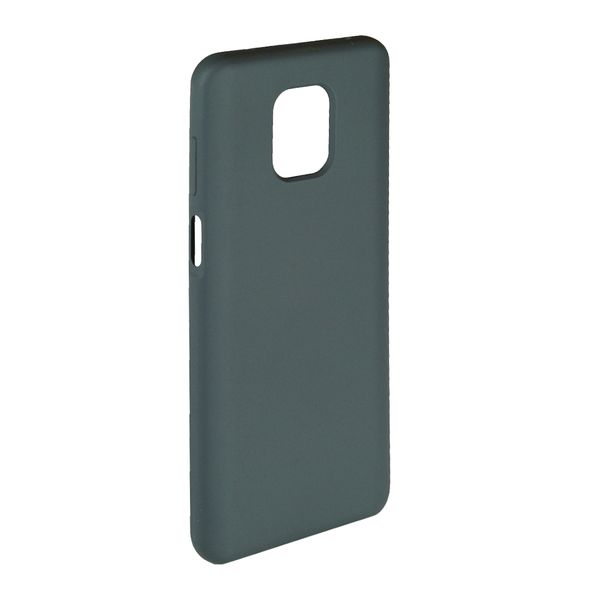 Чехол силиконовый FaisON для XIAOMI Redmi Note 9S/ 9 Pro/ 9 Pro Max, №22, Silicon Case, тонкий, непрозрачный, матовый, цвет: серый, тёмный-1