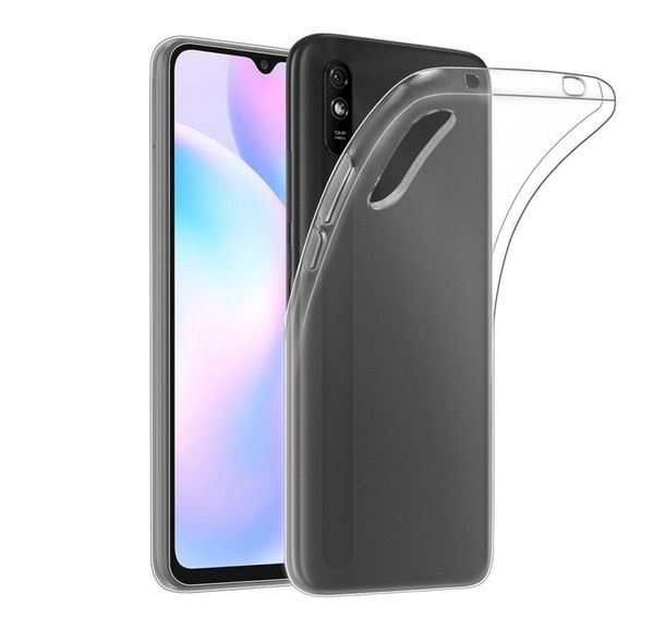 Чехол силиконовый FaisON для XIAOMI Redmi 9A, тонкий, прозрачный, глянцевый-1
