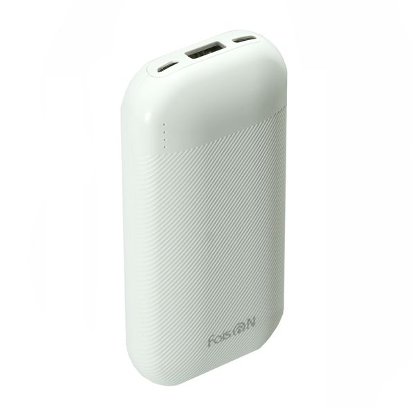 Аккумулятор внешний FaisON B31C, Sharp, 10000mAh, пластик, 1 USB выход, индикатор, 2.0A, цвет: белый, в техпаке*-1