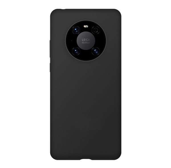Чехол силиконовый FaisON для HUAWEI Mate 40 Pro, CA-12, Soft Matte, тонкий, непрозрачный, матовый, цвет: чёрный-1