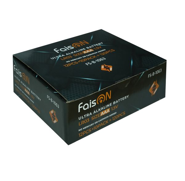 Батарейка AAA FaisON FS-B-1063 LR03-6*2BL Ultra Alkaline, 1.5B, (12/120/960)-2