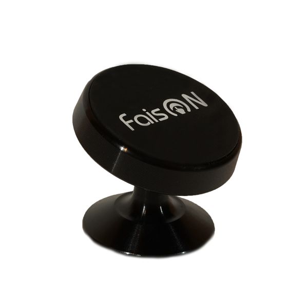 Держатель автомобильный FaisON, H-F372, Noble, для смартфона, пластик, торпедо, шарнир, магнит, цвет: чёрный-1